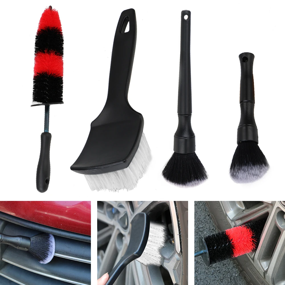 Motorcycle Care Set Detailing Brushes Towel Wash Gloves Foam Washer Bucket Hose Extension Tire Rim Cleaning Tool Car Accessories thumbnail 3