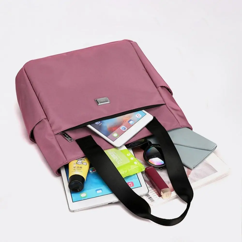 Waterproof Nylon Shoulder Bag Large Capacity Handbag Tote Bags For Work School And Travel Lightweight Practical thumbnail 4