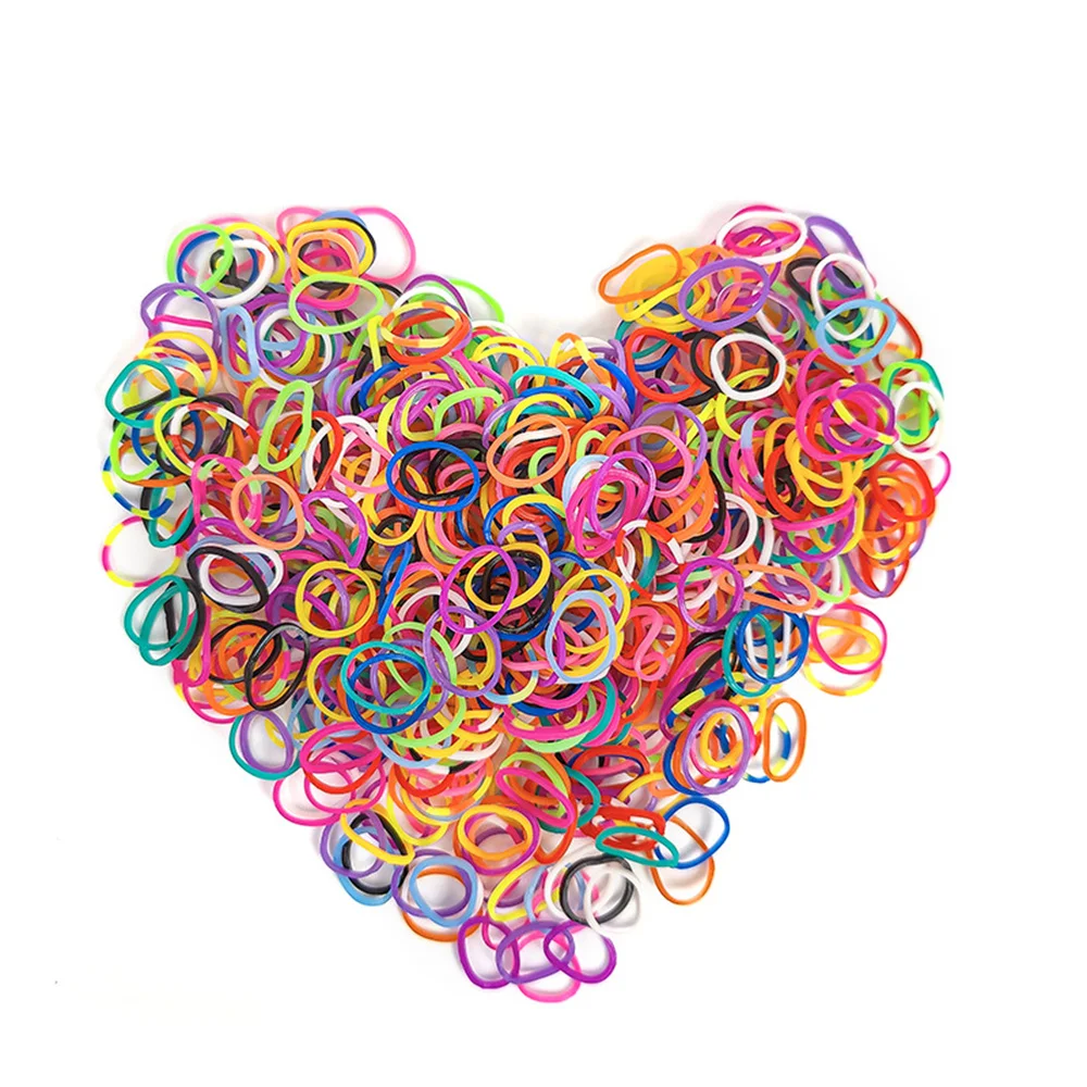 600pcs Elastic Colorful Rubber Loom Bands for Boy Girl Kids Weaving DIY Craft Gift Bracelet Jewelry Making Accessories Supplies thumbnail 2