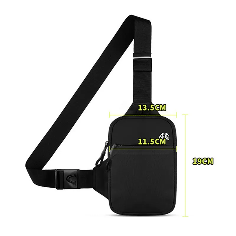 Men Waterproof Phone Chest Shoulder Crossbody Bags thumbnail 3