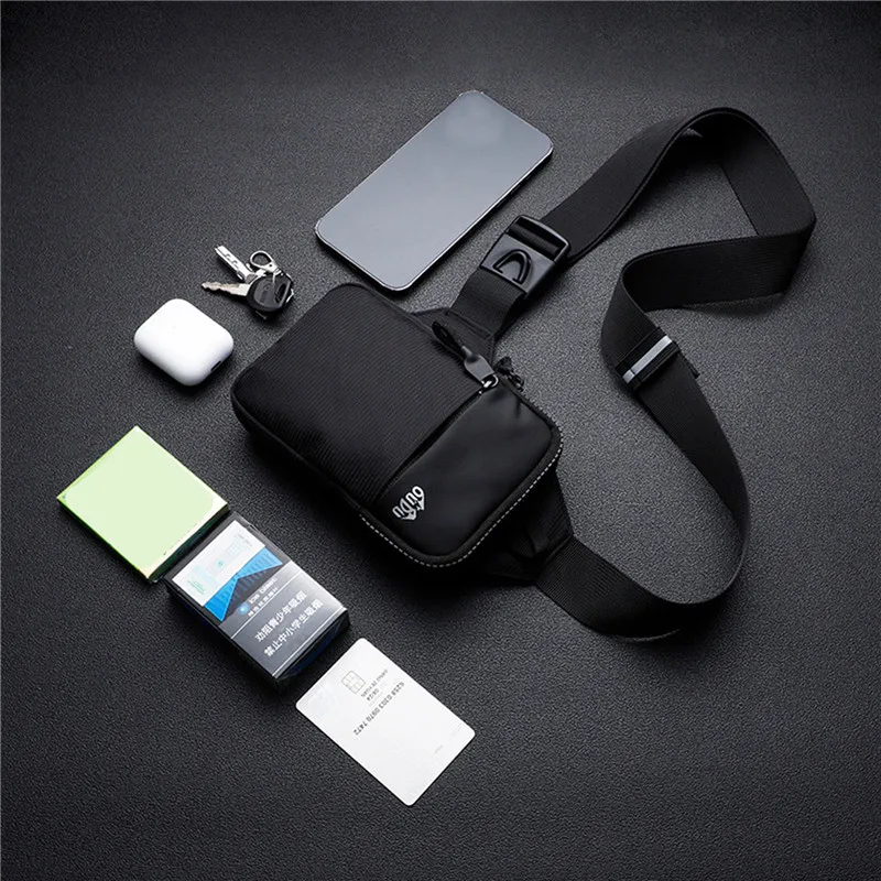 Men Waterproof Phone Chest Shoulder Crossbody Bags thumbnail 2