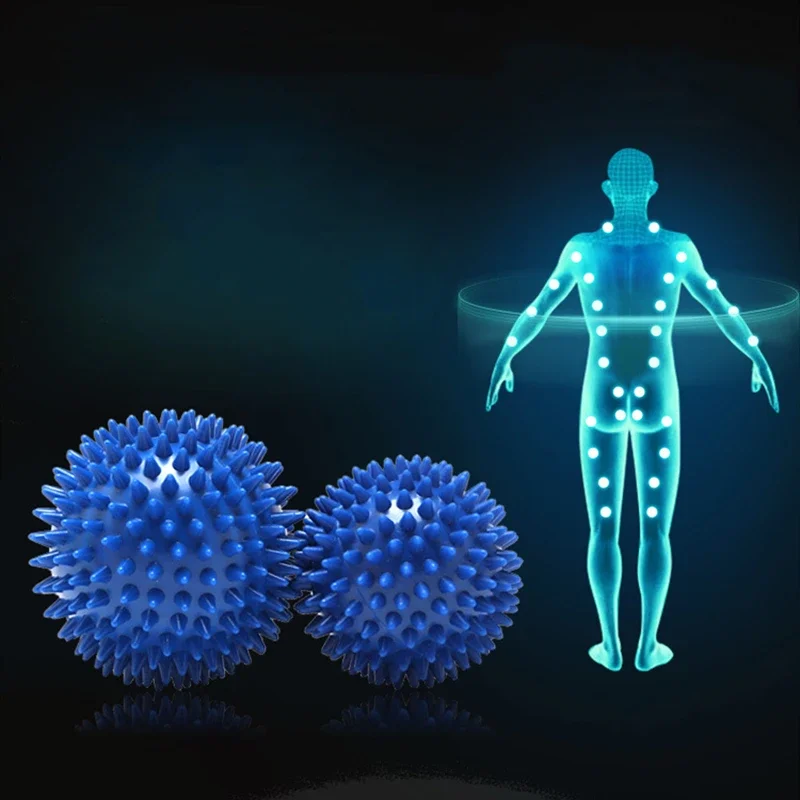 7cm Fitness Physiotherapy PVC Ball Hard Spiked Massage Ball Relieve Plantar Fasciitis Portable Equipment Body Building Sports thumbnail 5