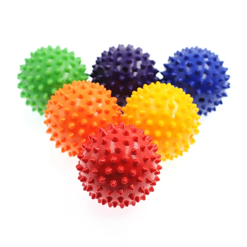 7cm Fitness Physiotherapy PVC Ball Hard Spiked Massage Ball Relieve Plantar Fasciitis Portable Equipment Body Building Sports thumbnail 6