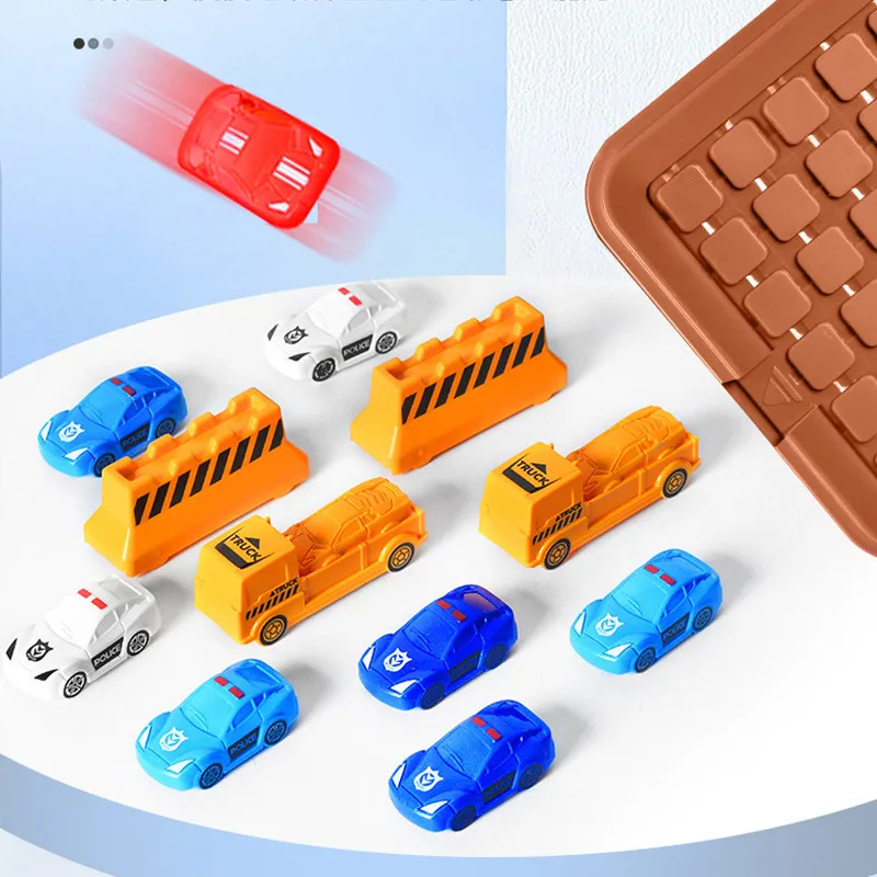 Montessori Strategy Games Moving Car Out Of Warehouse Racing Breakout Puzzle Intellectual Development Kids Thinking Training Toy thumbnail 3