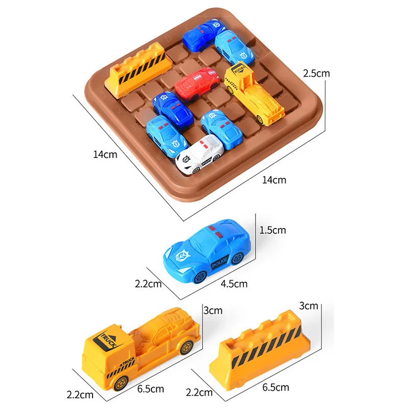 Montessori Strategy Games Moving Car Out Of Warehouse Racing Breakout Puzzle Intellectual Development Kids Thinking Training Toy thumbnail 6