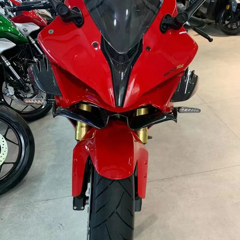 Motorcycle Winglet Aerodynamic Wing Kit Spoiler Motor Accessories For KawasakiNinja 300 Ninja250 NINJA300/250 EX300 2013-2017 thumbnail 5
