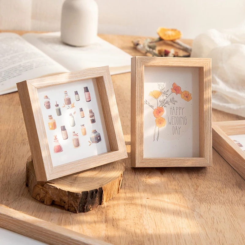 Nordic Style Picture Frame 5/6/7/8 Inches Photo Frame for Tabletop Display Wedding Baby Family Portraits Home Office Decoration thumbnail 2