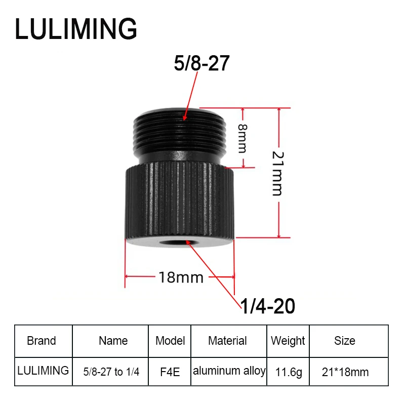 1/4 to 3/8 Camera Conversion Screw Microphone 5/8-27 to 1/4 3/8 Adapter Screw Ballhead Tripod Photography Camera Accessories thumbnail 6
