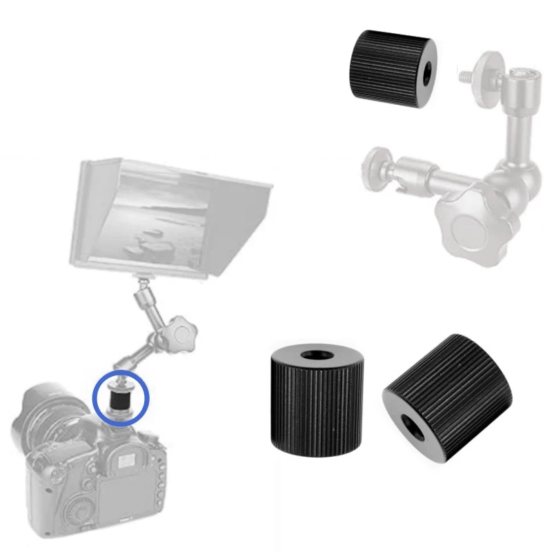 1/4 to 3/8 Camera Conversion Screw Microphone 5/8-27 to 1/4 3/8 Adapter Screw Ballhead Tripod Photography Camera Accessories thumbnail 2