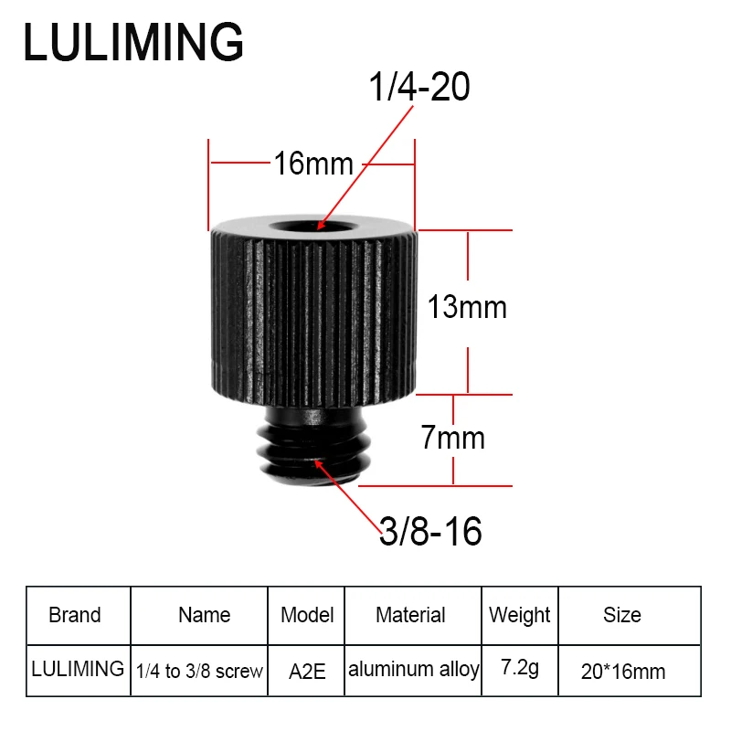 1/4 to 3/8 Camera Conversion Screw Microphone 5/8-27 to 1/4 3/8 Adapter Screw Ballhead Tripod Photography Camera Accessories thumbnail 4