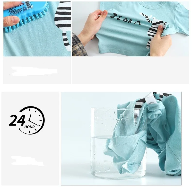 Cartoon Print Pajama Suit Tops+Pants 2-piece Set Underwear Kids Boys Girls Baby Cotton Sleepwear Spring Autumn Clothes 1-6 Year thumbnail 6