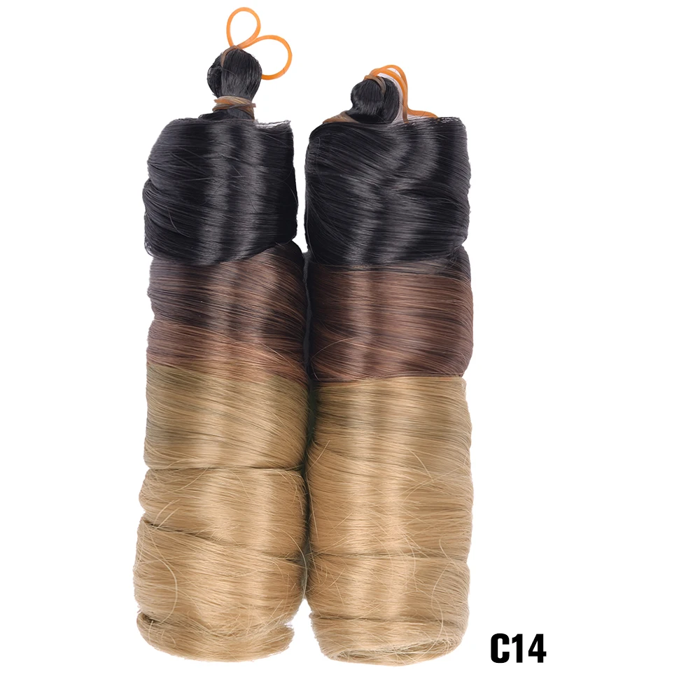 French Curls Braiding Hair Extensions Synthetic Hair Loose Wave Spiral Curl Braids High Temperature Ombre Pre Stretched Hair thumbnail 6