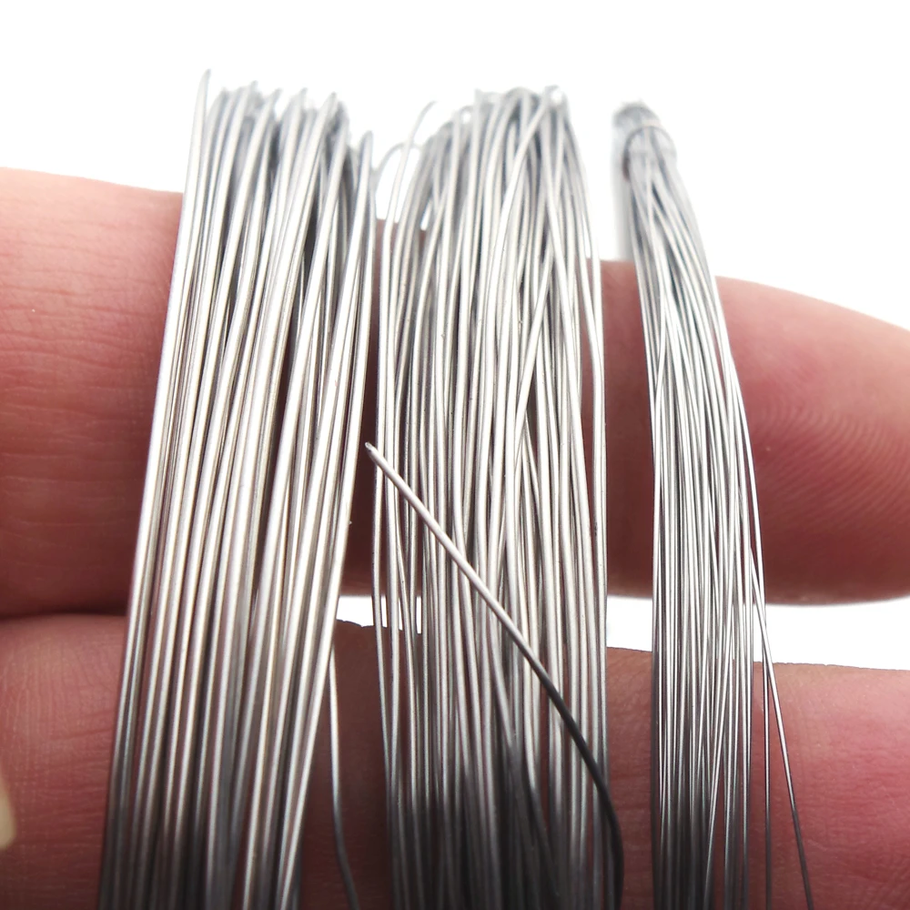 10Meters 0.2-2mm 304 Stainless Steel Soft Wire Single Wire Necklace Beading Wire DIY Craft Jewelry Making Finding Accessoires thumbnail 4
