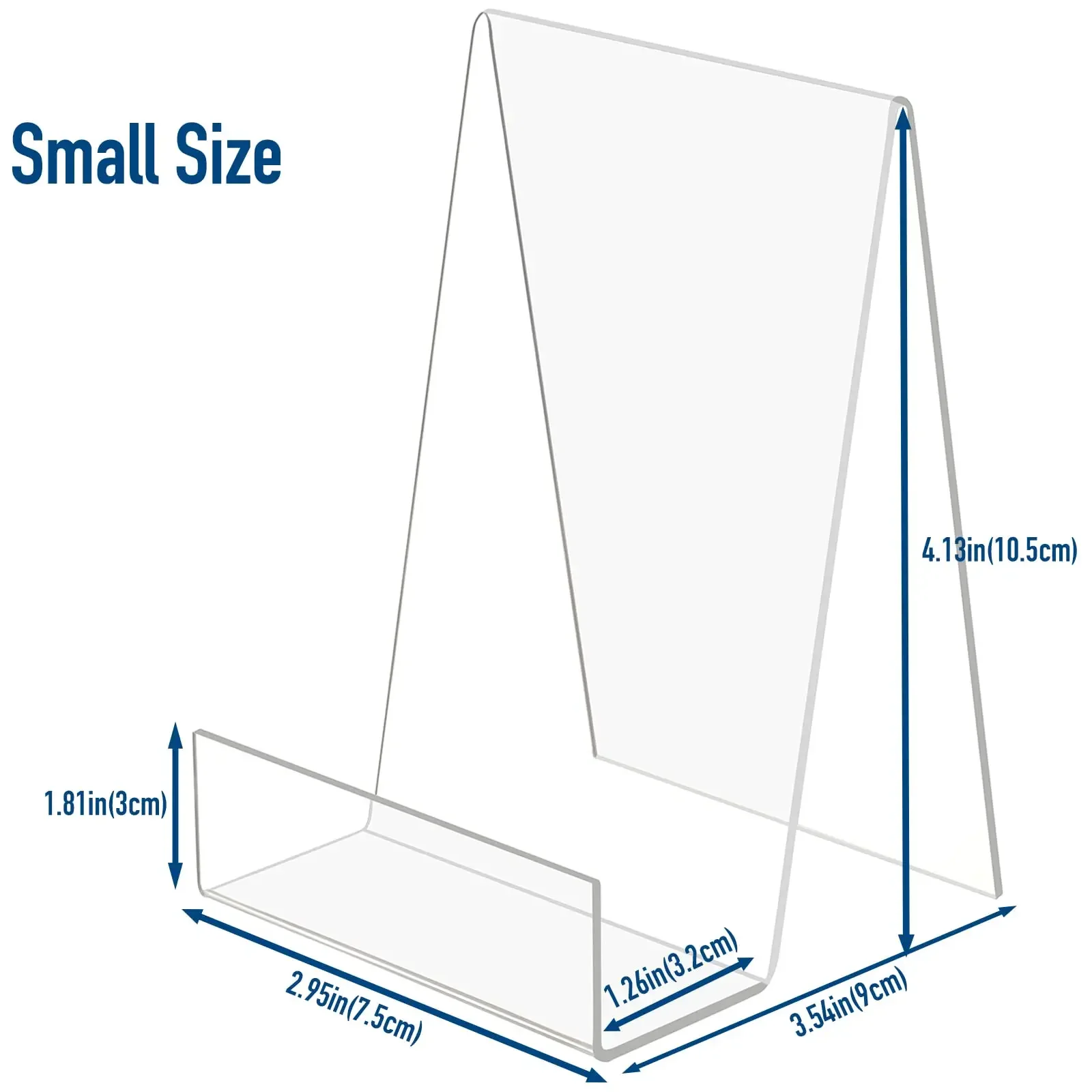 Book Display Stand Transparent Acrylic Book Handle Desktop Bookshelf Vertical Book Transparent Display Stand DROPSHIIPPING thumbnail 3