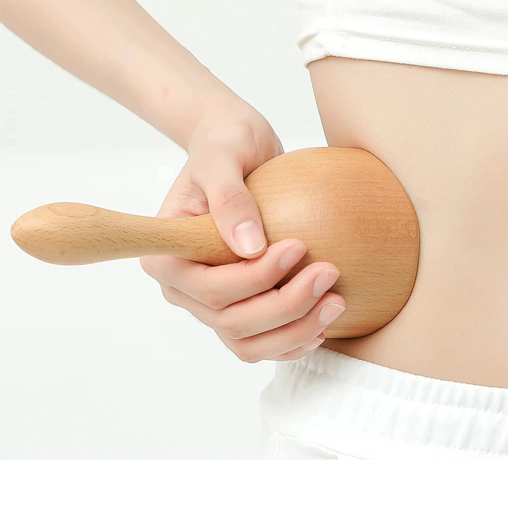 Wooden Handheld Massage Cup,Wooden Swedish Cup, Lymphatic Drainage Massage Tool,for Body Sculpting Anti-Cellulite Gua Sha thumbnail 5