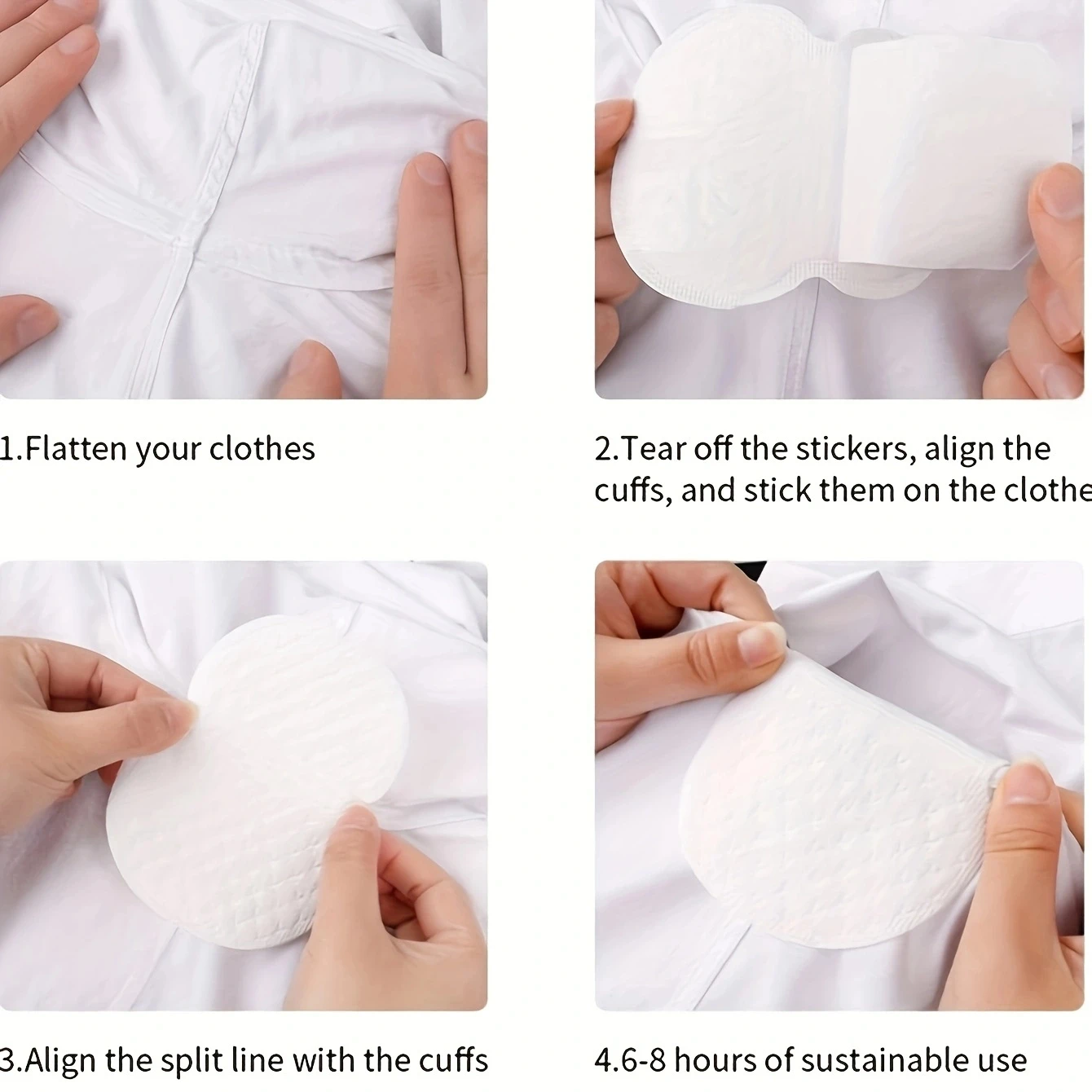 20pcs/30pcs/50pcs/70pcs-Invisible Anti-sweat Stickers for Men and Women T Shirt One-time Underarm Sweat-absorbing Stickers thumbnail 5