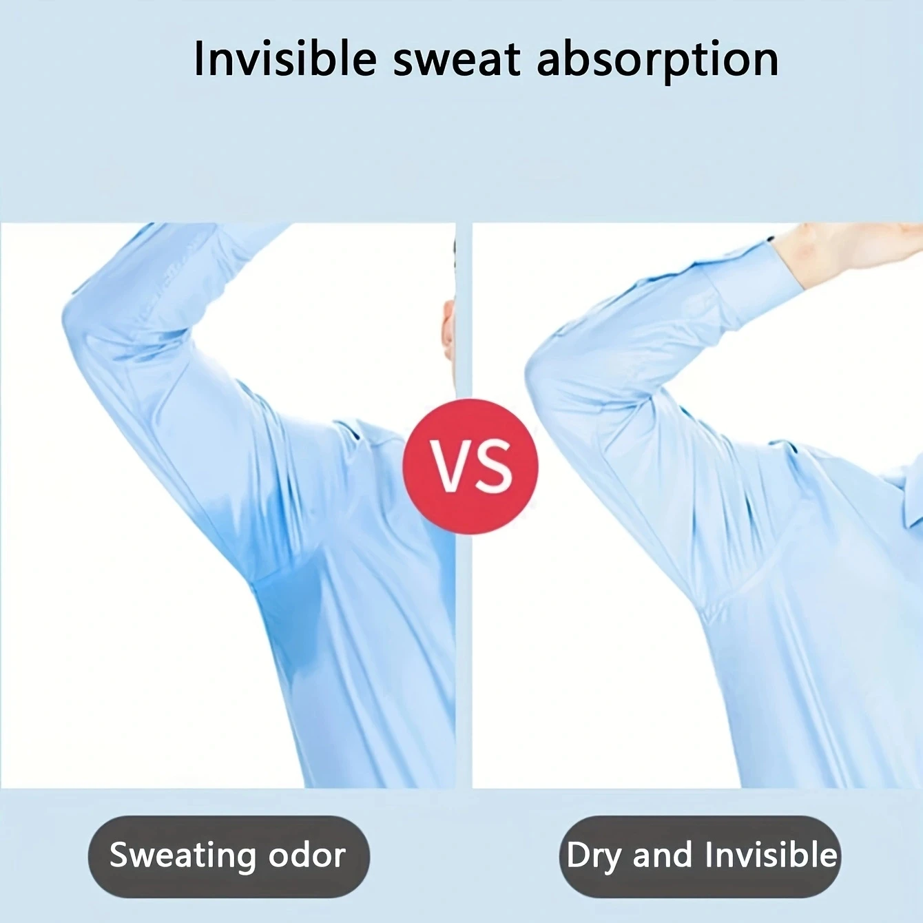 20pcs/30pcs/50pcs/70pcs-Invisible Anti-sweat Stickers for Men and Women T Shirt One-time Underarm Sweat-absorbing Stickers thumbnail 3