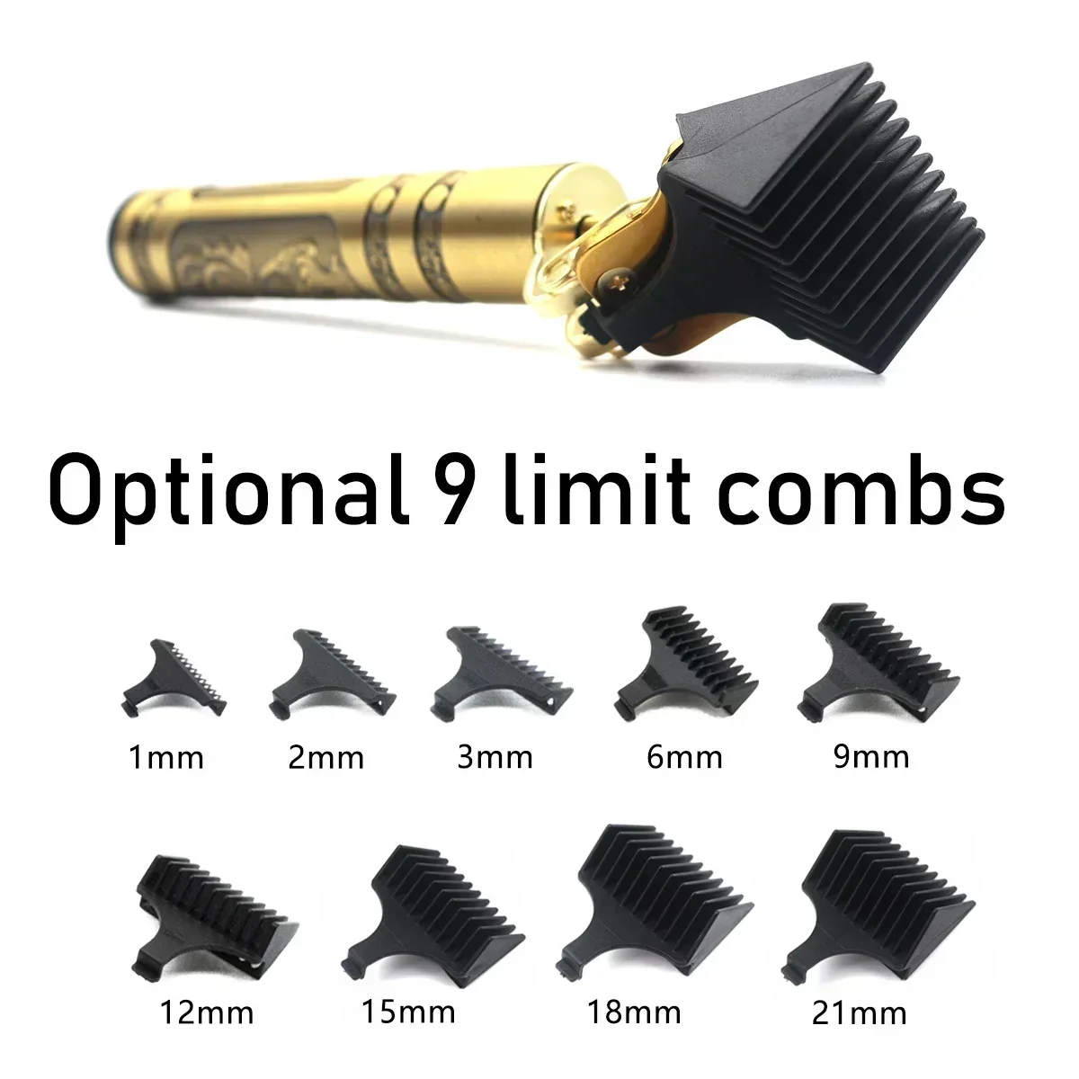 Professional T9 Hair Trimmer Machine Metal Body Beard Trimmer for Men Stainless Steel Blade Hair Clipper Beard Trimmer thumbnail 2
