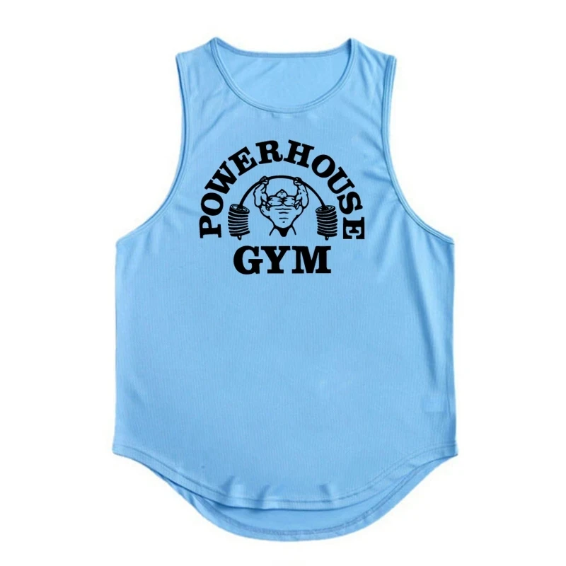 Men's Singlets Top for Fitness Gym T-shirts Suspenders Man Bodybuilding Shirt Vests Stringer Sleeveless Sweatshirt Clothing Vest thumbnail 3