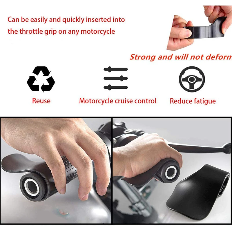 1/2Pcs Motorcycle Throttle Assistant Cruise Control Assist Thumb Wrist Universal Support Rest Motorcorss Equipments Accessories thumbnail 4