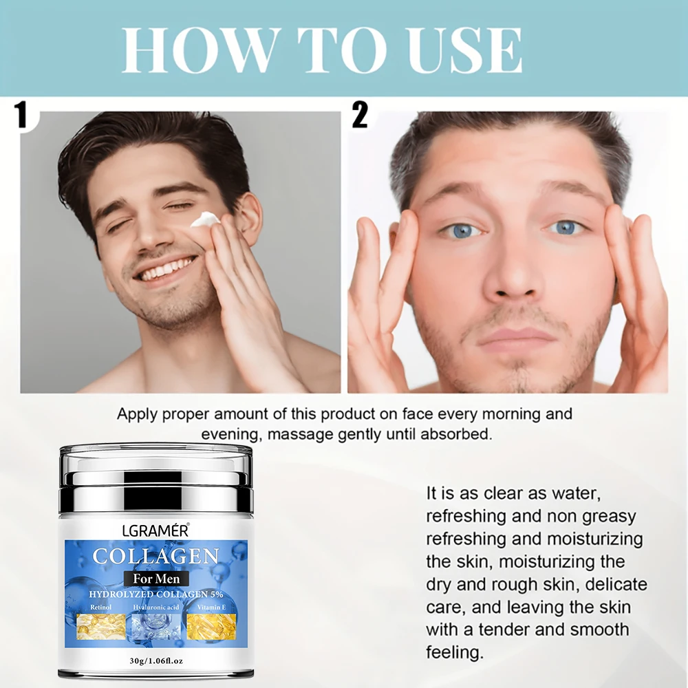 Anti-wrinkle Cream For Men Remove Face & Neck Wrinkles Firming Moisturizing Skin Retinol Face Cream Anti-aging Facial Treatment thumbnail 6