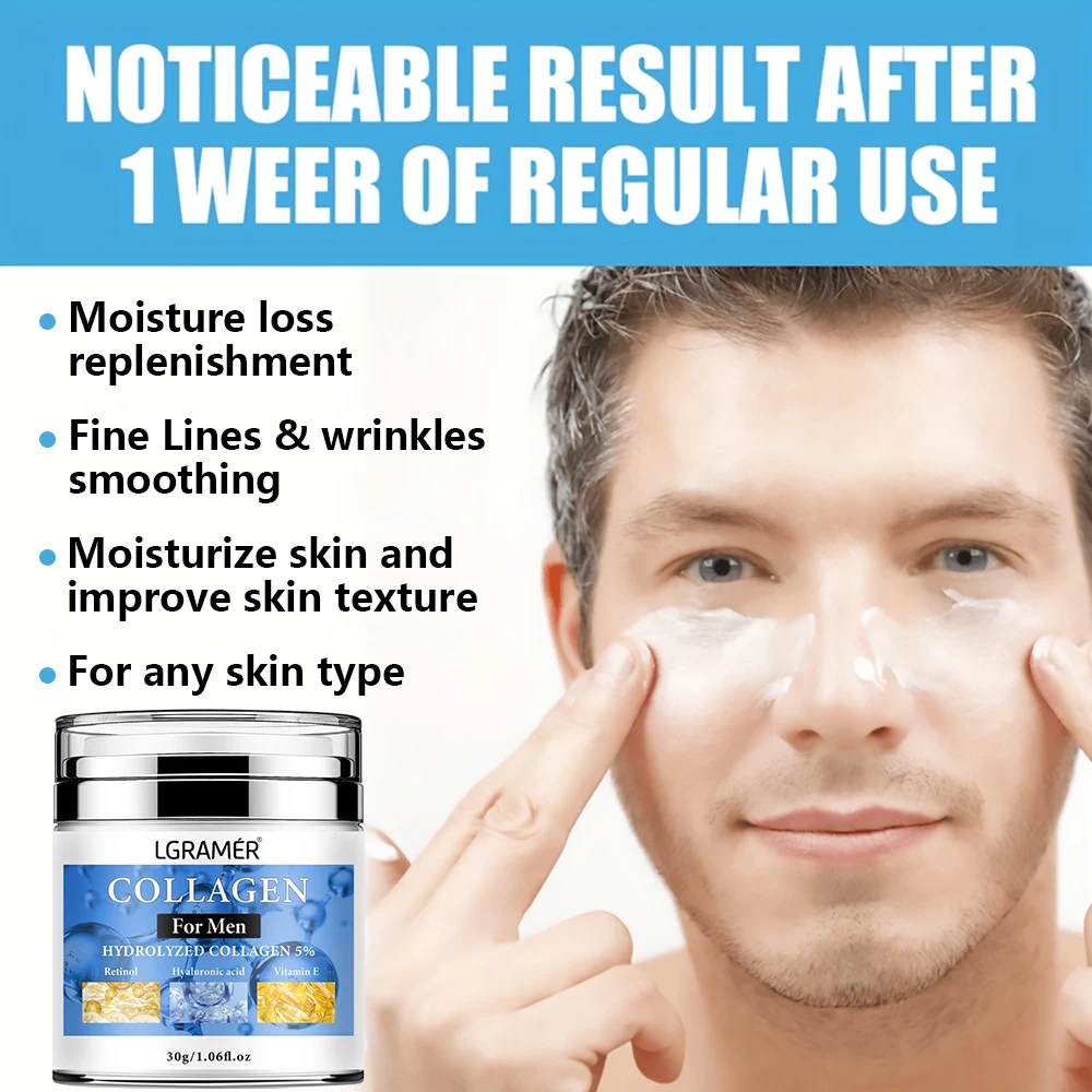 Anti-wrinkle Cream For Men Remove Face & Neck Wrinkles Firming Moisturizing Skin Retinol Face Cream Anti-aging Facial Treatment thumbnail 2