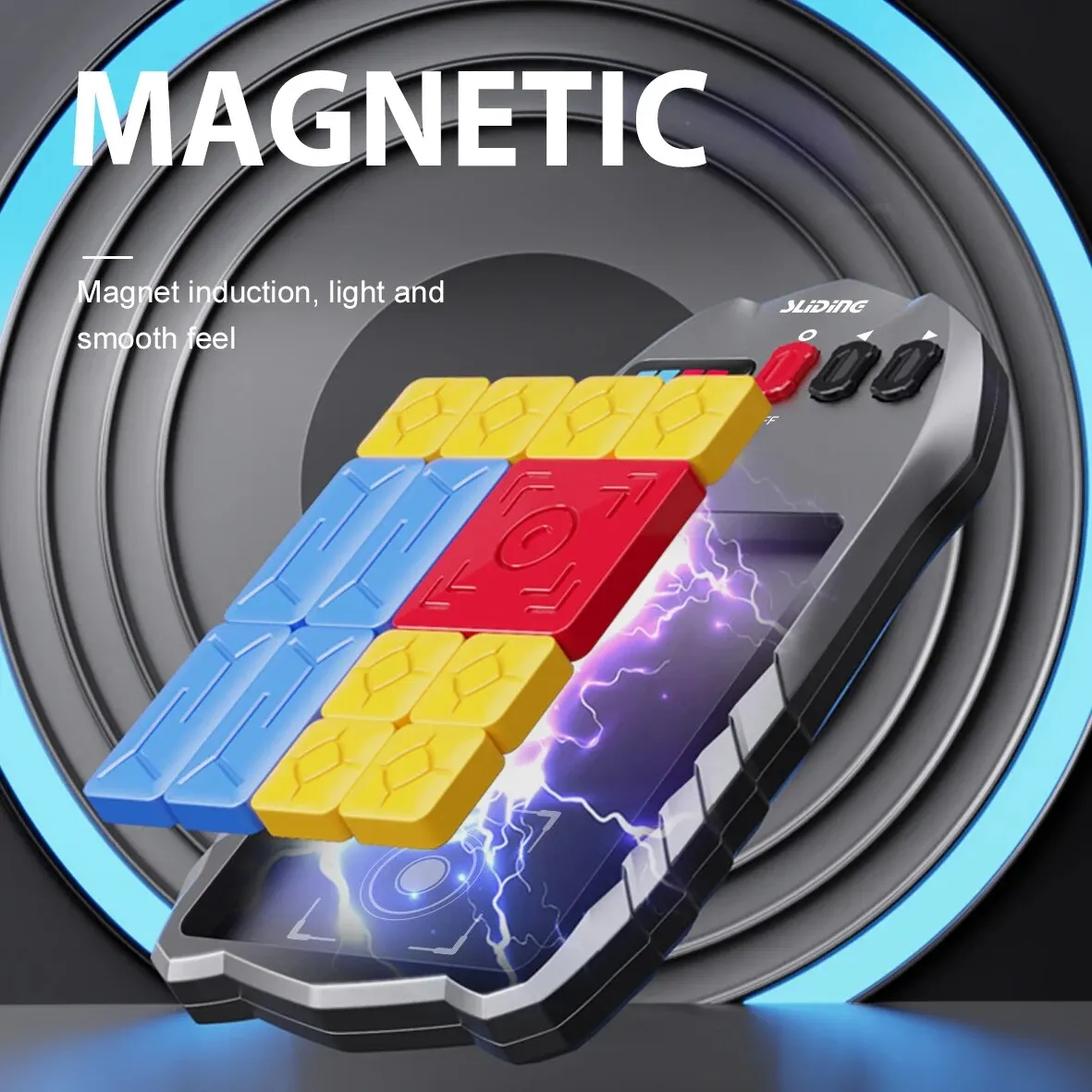 Huarong Road Magnetic Suction Block Sliding Puzzle CHILDREN'S Puzzle Logical Thinking Training Brain-burning Board Game Toys thumbnail 3