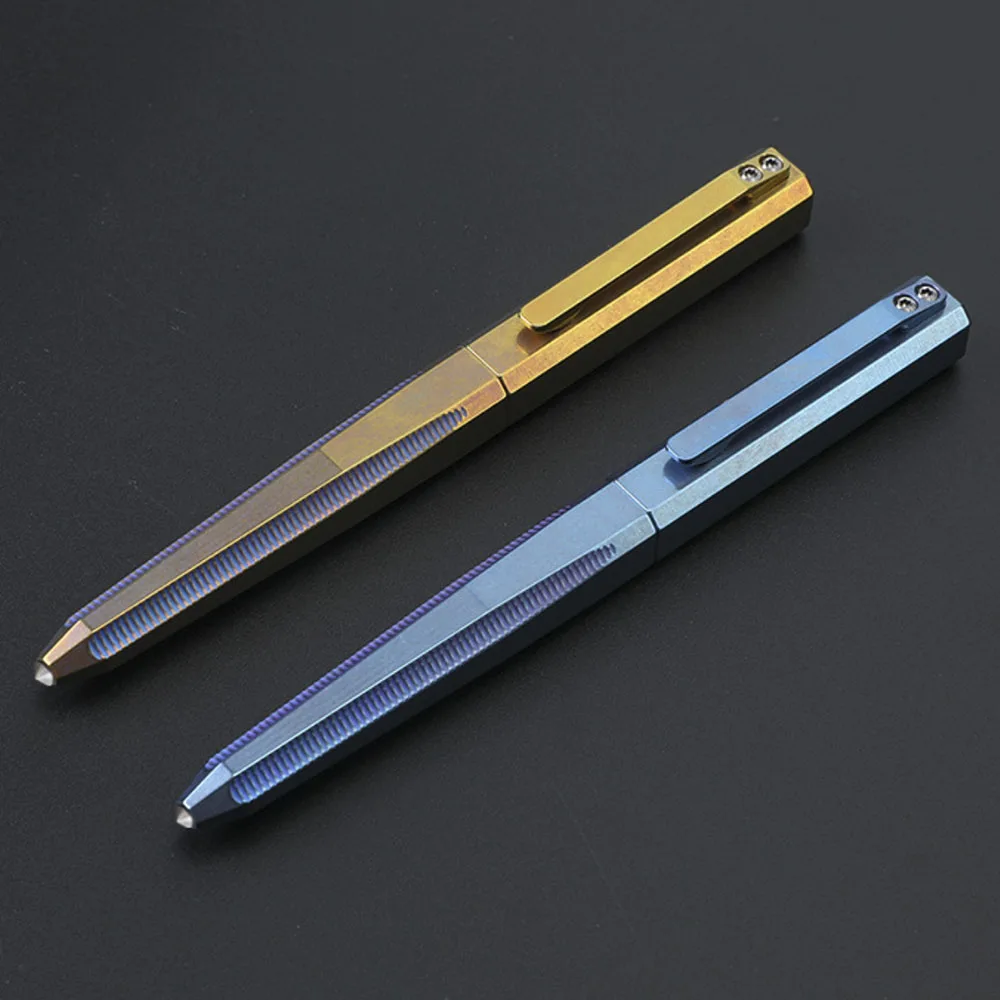 TC4 Titanium Alloy Tactical Pen Camping Multi-functional Self-defense Break Windows Pen Signature Pen For Man Women's Man Gift thumbnail 6