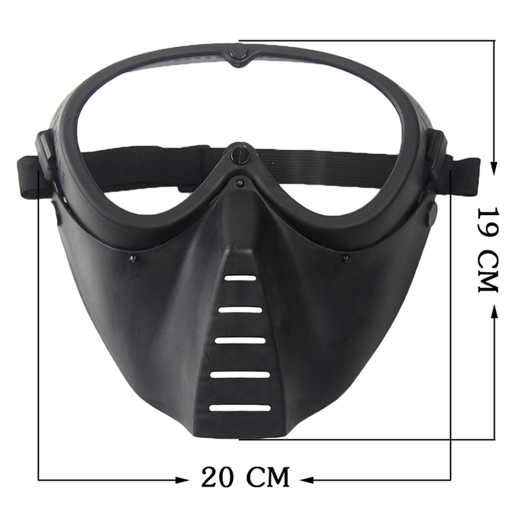 Airsoft Paintball Mask Steel Mesh/Lens Protective Bee Fly Mask Hunting Tactical Protective CS Halloween Party Cycling Face Mask thumbnail 2