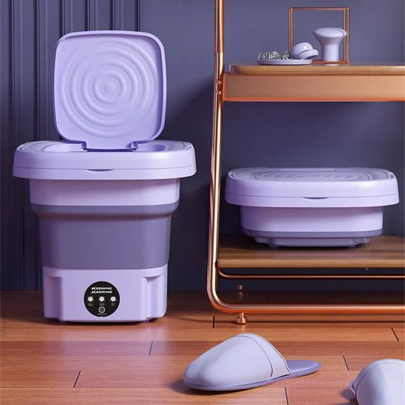 13L Home Use Folding Washing Machine Mini Washer Student Dormitory Underwear Socks Cleaning Machine Portable Laundry Bucket thumbnail 3