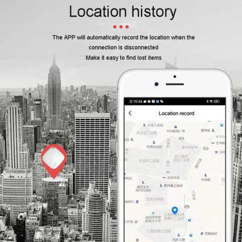 Tuya/Isearching APP Smart Anti-lost Alarm Bluetooth Mini Tag Wireless Tracker Location Record Key Wallet Luggage Bag Pet Finder thumbnail 2