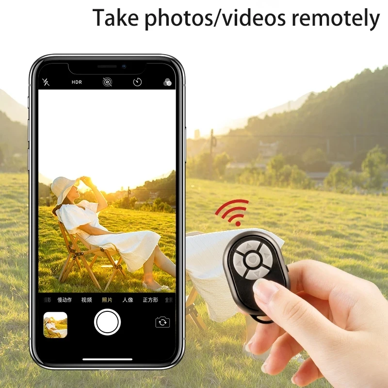 Bluetooth Remote for iPhone Xiaomi IOS Android Phone Universal Mini Remote Control Selfie Stick Bluetooth Camera Controller thumbnail 3