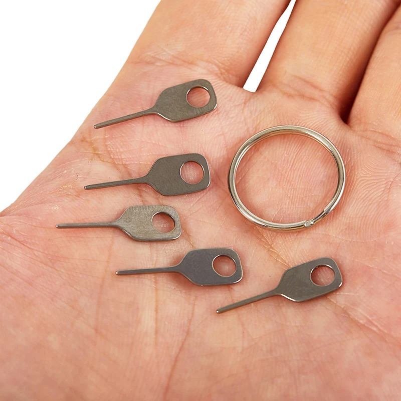 5pcs/Set SIM Card Eject Pin Key Tool Needle SIM Card Tray Holder Eject Pin for Mobile Phone Key Tool Card Pin Needle thumbnail 4