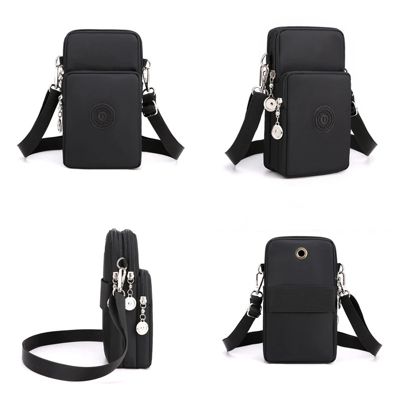New Women Mobile Phone Bag Nylon Cell Phone Bag Coin Purse Strap Shoulder Bag Small Crossbody Bags for Women Wallet Travel Purse thumbnail 5