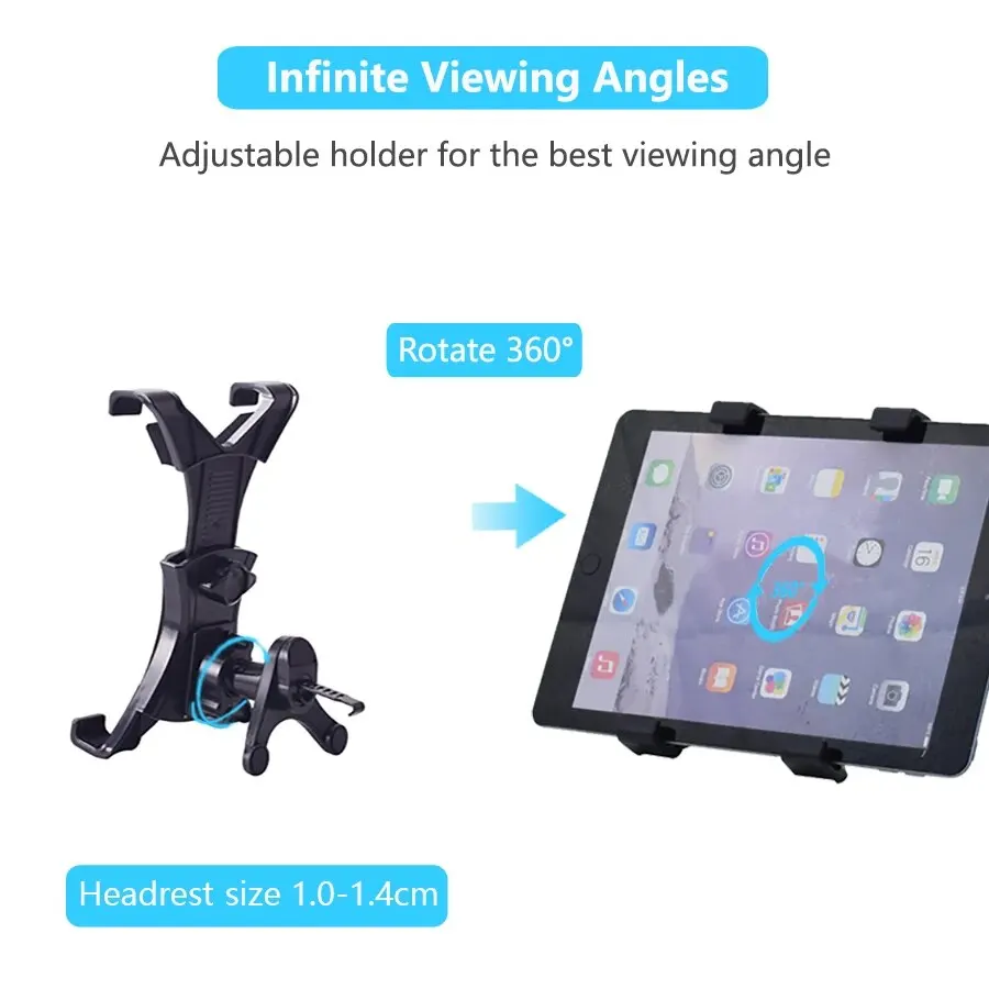Car Air Vent Tablet Holder Car Mount Universal Tablet Stand Car Mount Compatible with 7" - 12" Tablets iPad Pro Mini Air 2 thumbnail 2