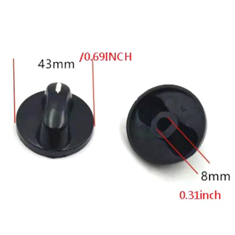 1Pair gas stove ignition switch plastic knob aperture 8mm knob stove accessories universal anti-zero degree thumbnail 6