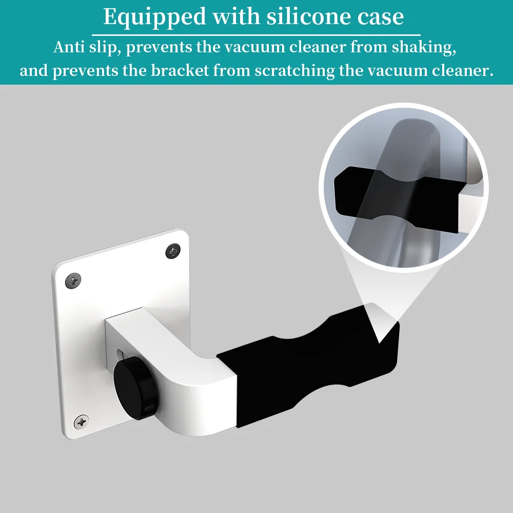 Universal Vacuum Cleaner Wall Mount Stand Adjustable Strong-bearing Wall Support Holder for Dyson Shark Vacuum Cleaner Stand thumbnail 5