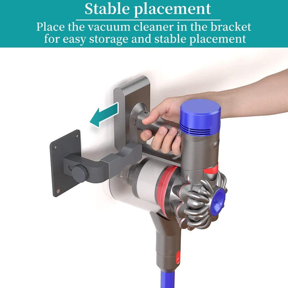 Universal Vacuum Cleaner Wall Mount Stand Adjustable Strong-bearing Wall Support Holder for Dyson Shark Vacuum Cleaner Stand thumbnail 2