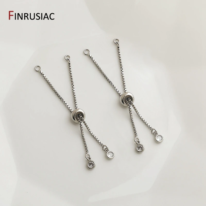 14K/18K Gold Plated Brass 5/7/12cm Adjustable Slider Chains For Bracelet Making Accessories, DIY Jewelry Making Supplies thumbnail 5