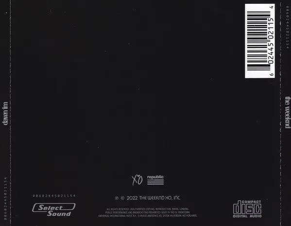 Hot The Weeknd Music CD Dawn FM Album Compact Disc Cosplay CD Walkman Car Play Songs Soundtracks Box Party Music Collection Gift thumbnail 3