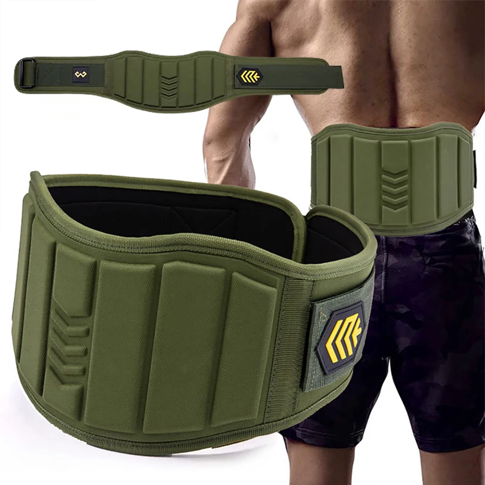 1PC Widened Waist Belt Barbell Protector Powerlifting Strength Training Gym Fitness Weightlifting Lightweight EVA Belts for Back thumbnail 3