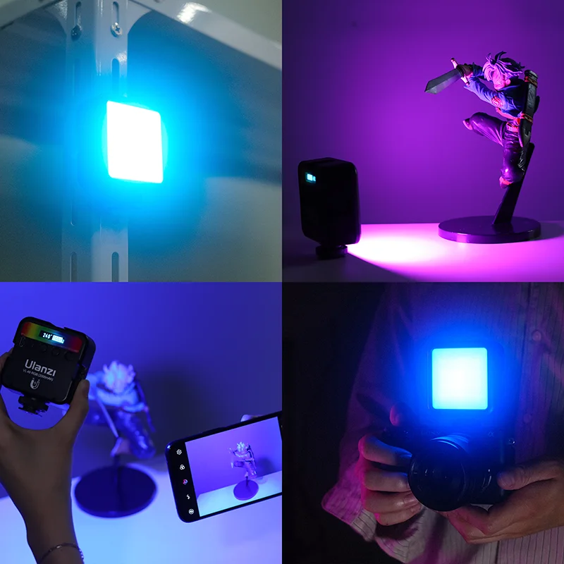 Ulanzi VL49 RGB Video Lights Mini LED Camera Light 2000mAh Rechargable LED Panel Lamp Photo Video Lighting for Youtube Tik tok thumbnail 6