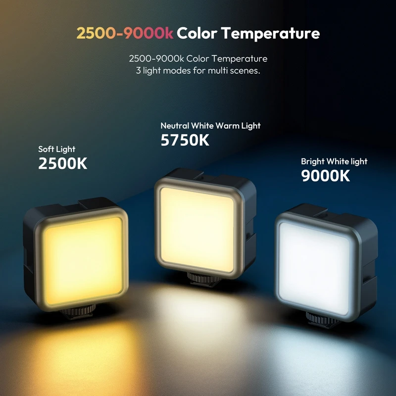 Ulanzi VL49 RGB Video Lights Mini LED Camera Light 2000mAh Rechargable LED Panel Lamp Photo Video Lighting for Youtube Tik tok thumbnail 3