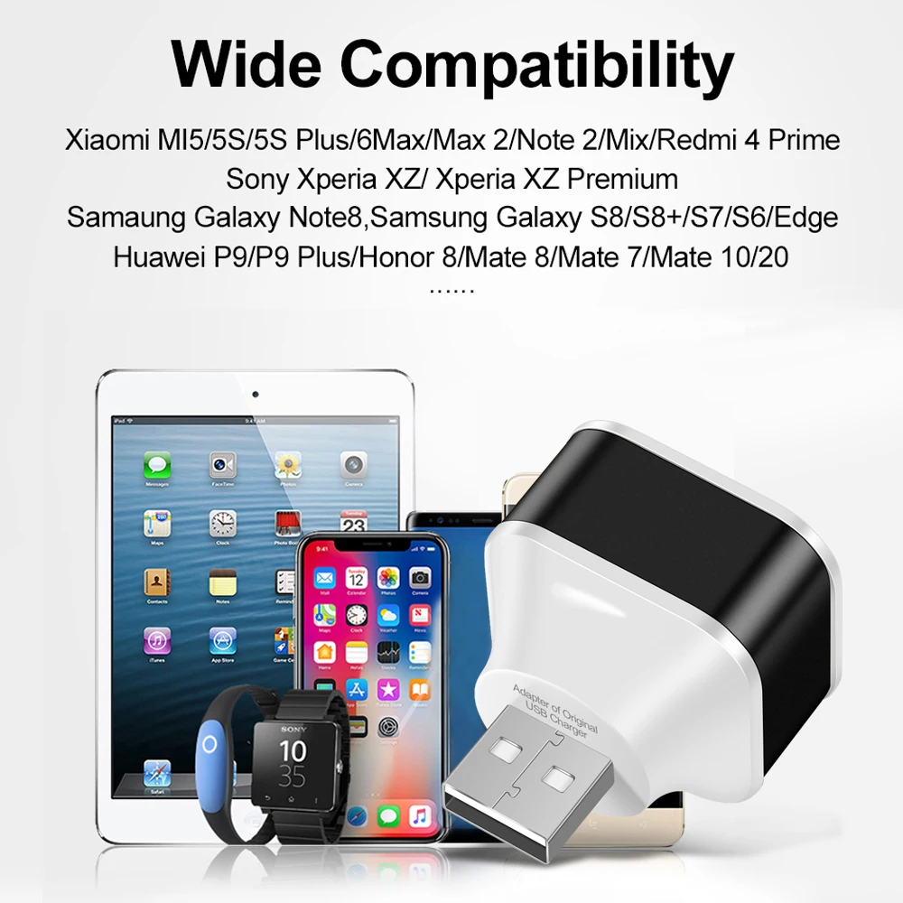 3 Port USB Extender USB2.0 HUB Quick Charge USB Splitter Multiple Interface Car USB Expander Phone Tablet Laptop Charger Adapter thumbnail 4