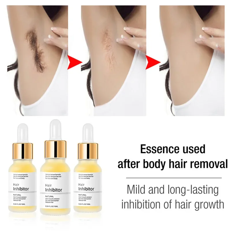 Permanent Hair inhibition Serum Painless Hair Remover Armpit Legs Arms Hair Growth Inhibitor Beauty Skin Care Body Essential Oil thumbnail 2