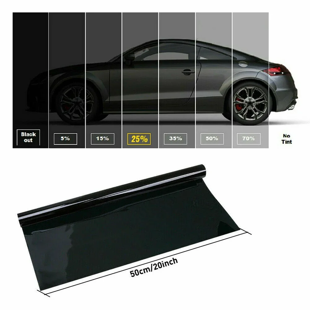 3/5m Black Car Window Foils Tint Tinting Film Car Auto Home Decorate Window Glass Film Solar UV Protector Window Sticker Films thumbnail 3