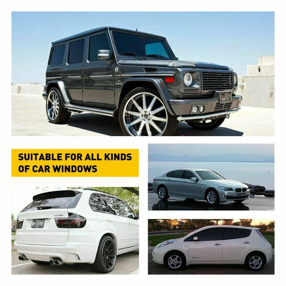 3/5m Black Car Window Foils Tint Tinting Film Car Auto Home Decorate Window Glass Film Solar UV Protector Window Sticker Films thumbnail 4