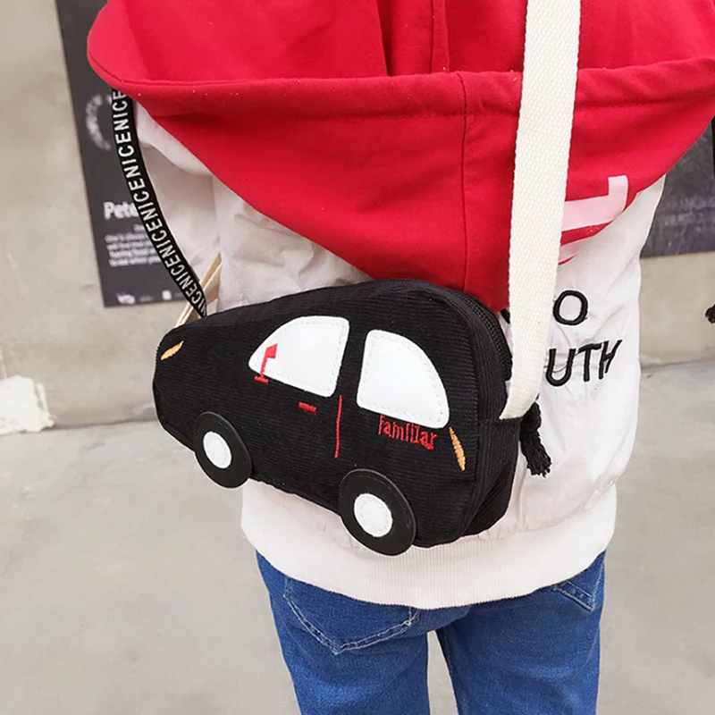 Mini Crossbody Bags Car Shape Shoulder Bag Solid Color Handbags Cute Cartoon Mini Messenger Bags thumbnail 2