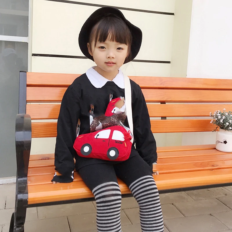 Mini Crossbody Bags Car Shape Shoulder Bag Solid Color Handbags Cute Cartoon Mini Messenger Bags thumbnail 3