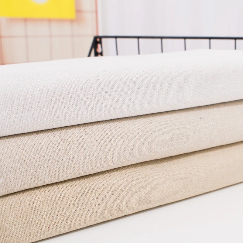 150x200cm/150x50cm  Cotton Linen Woven Fabric For Embroidery Practice Fabric ,Curtains, Tables Decoration Handmade DIY Cloth thumbnail 5